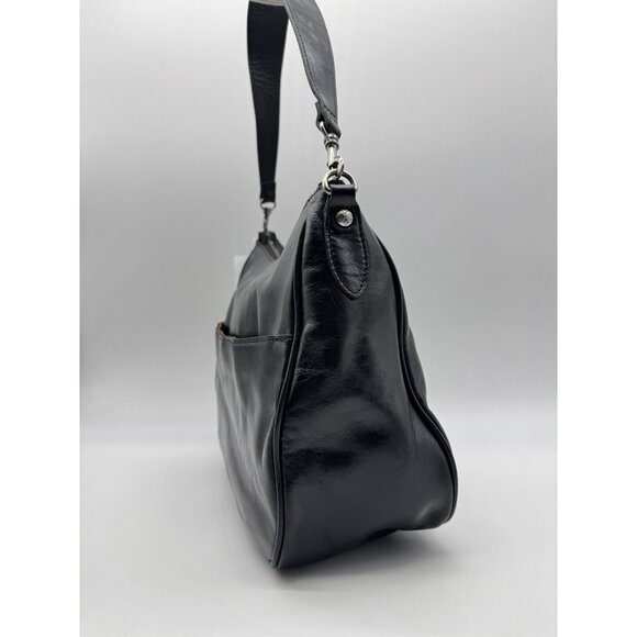 PATRICIA NASH Athani large smooth leather shoulder bag - BLACK (No long strap) - Picture 9 of 11